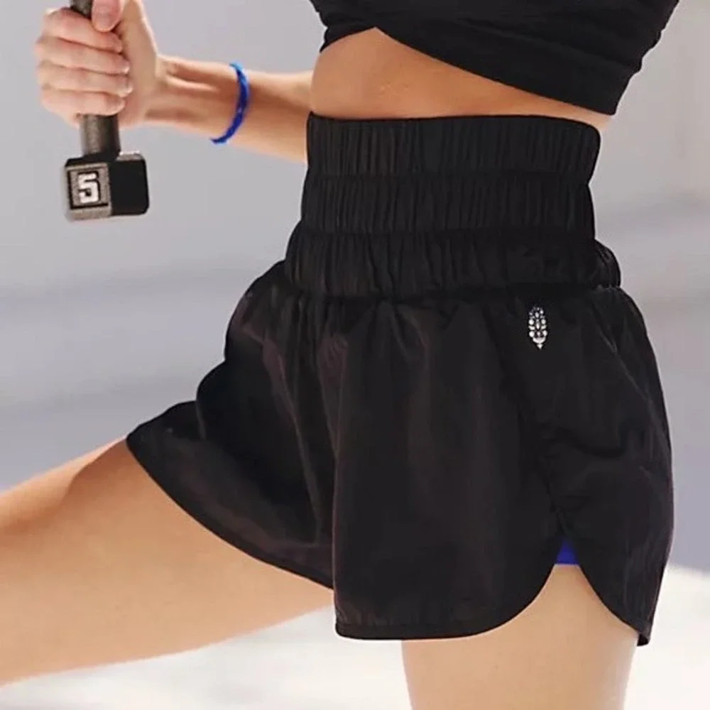 Free People FP Movement Womens Black Way Home High Rise Athletic Run‎ Shorts XS